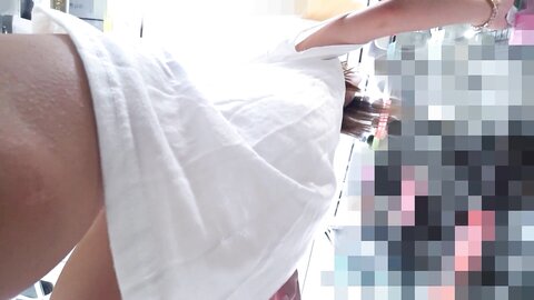 Asian Shop Assistant Voyeur Beautiful Breast Nice Pussy