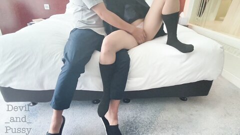 Japanese Student Waiting For Orgasm And Creampie Master Made Me Scream