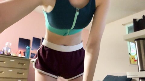 Asianasstro 04 09 2020 830870875 Butt Workout In My Sports Bra And Booty Shorts Shhhh No Panties Iбm Thinking About Do