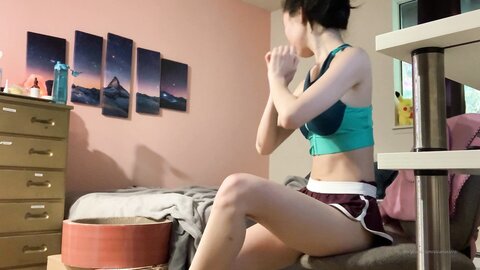 Asianasstro 04 09 2020 830870875 Butt Workout In My Sports Bra And Booty Shorts Shhhh No Panties Iбm Thinking About Do