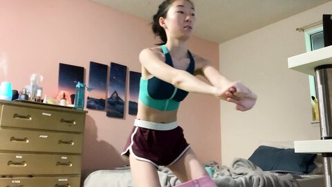 Asianasstro 04 09 2020 830870875 Butt Workout In My Sports Bra And Booty Shorts Shhhh No Panties Iбm Thinking About Do
