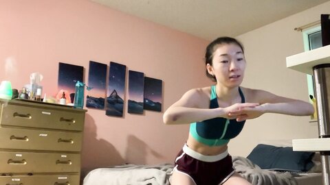 Asianasstro 04 09 2020 830870875 Butt Workout In My Sports Bra And Booty Shorts Shhhh No Panties Iбm Thinking About Do