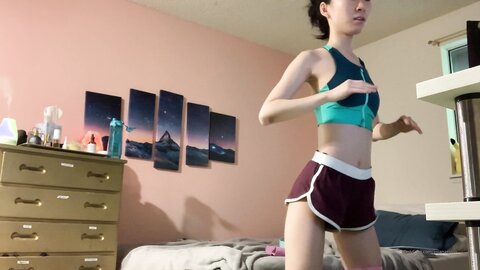 Asianasstro 04 09 2020 830870875 Butt Workout In My Sports Bra And Booty Shorts Shhhh No Panties Iбm Thinking About Do