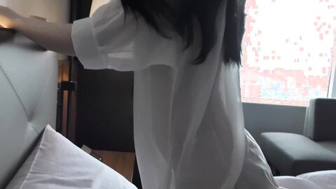 3270297 Yuna still wants to do it after sleepy-time sex YU-chan begs for more after waking up from bed so she has to go to the limit of Nakadashi sex