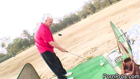 Asian Teen W Big Natural Tits London Keyes Brings Home Old Golfer To Fu