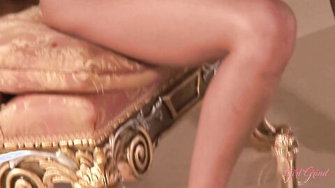 Girl Grind Asian Babe Lana Croft Fucks Herself With A Glass Dildo