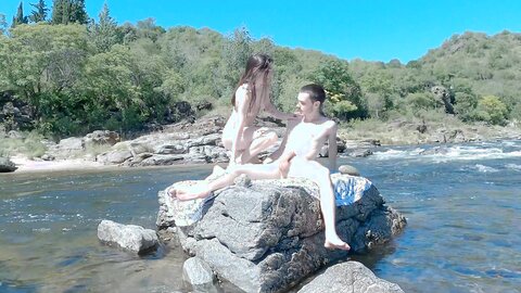 Hot Couple Having Risky Sex On Public Beach And Bus Huge Double Cumshot John And Sky