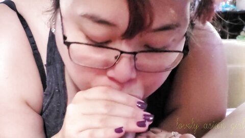 Asian Girl Sucks On Bwc