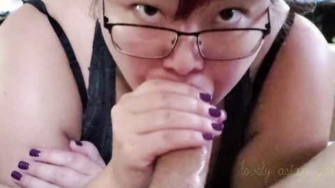 Asian Girl Sucks On Bwc