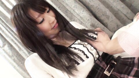 Girlharuna Is An Asian Girl With Big Tits She Lies Down On The Bed And