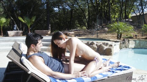 Layndare Alina Plays With Her New Pool Boy