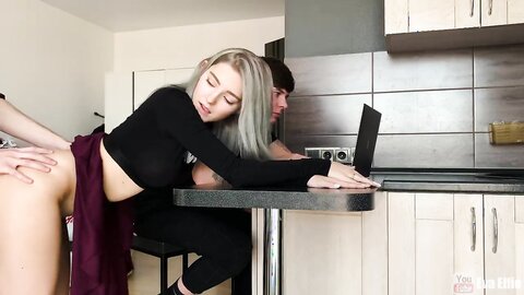Eva Elfie Fucking Cuckold'S Girlfriend To Cum On Her Slutty Face