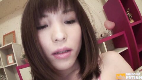 Japanese Teen Plays With Her Pussy On The Bed After She Stops From Lear