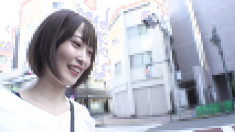 765ORECS-017 Bob Cut Mecha Kawa Women's College Student Kanon -chan (20 years old) -- Remobi Walk (^^;) Before...