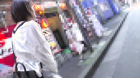 765ORECS-017 Bob Cut Mecha Kawa Women's College Student Kanon -chan (20 years old) -- Remobi Walk (^^;) Before...