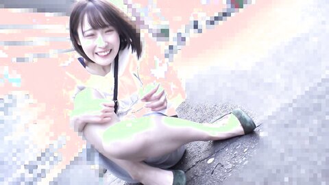 765ORECS-017 Bob Cut Mecha Kawa Women's College Student Kanon -chan (20 years old) -- Remobi Walk (^^;) Before...