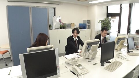 GS-445 New employees and large -scale ejaculation with a rich company affair !! With a new employee who...