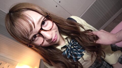 BAB-069 Petite cute glasses GALs blowjob and the habit of Nanako are erotic