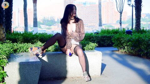 Fullfive 江边的河堤公园 02 04 2020 29076976 Squirtingwith Dildo In The Park