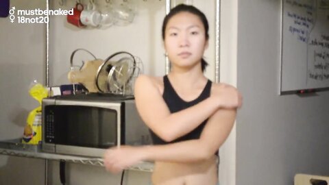18Not20 Petite Chinese Girl Wears Sporty Outfit Gets Face Fucked Ending
