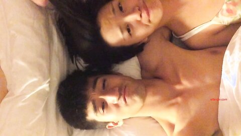 26 Little Couple Playing Big Head Selfie