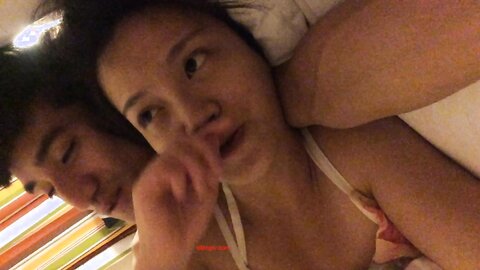 26 Little Couple Playing Big Head Selfie