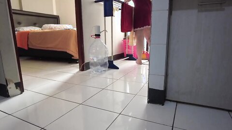 Indo Terbaru Main Ke Kontrakan Cewek Cantik Lagi Nyuci Baju