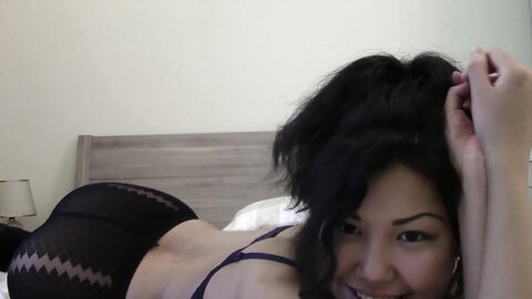 Bubble Butt Asian Girl Shows Her Ass Hole  Fucks Pussy