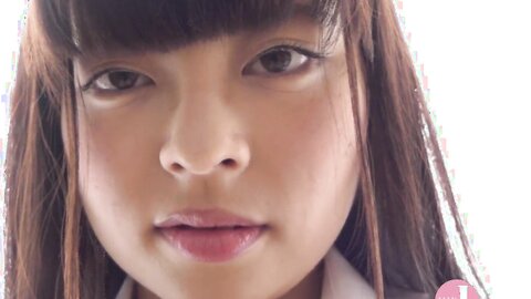 Uniform Girls Recorder Play Rubbing And Playing With Sensitive Cousi