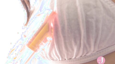 Uniform Girls Recorder Play Rubbing And Playing With Sensitive Cousi
