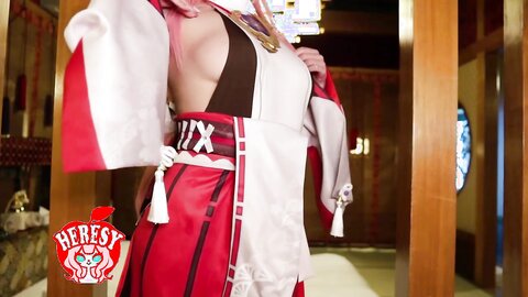 CosplayHERESY Ringo Mitsuki 林檎蜜紀 - Genshin Impact 3 Yae Miko 原神・淫ぱくと・三八重神子 MOVIE
