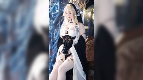 [Cosplay] BANBANKO 半半子 - Implacable Nun インプラカブル 修道女 (Azur Lane)