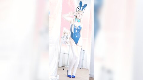 [Cosplay] BANBANKO 半半子 - Asuma Toki Bunny 飛鳥馬トキBunny (Blue Archive) (2)