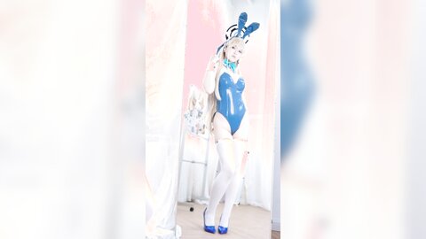 [Cosplay] BANBANKO 半半子 - Asuma Toki Bunny 飛鳥馬トキBunny (Blue Archive) (2)