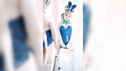 [Cosplay] BANBANKO 半半子 - Asuma Toki Bunny 飛鳥馬トキBunny (Blue Archive) (3)