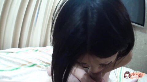 A Diligent Asian Minx Will Give Her Wet Mouth Tongue And Throat For T