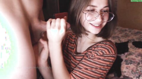 Russian Teen Couple Andrew And Ann Blowjob And Cum In Mouth