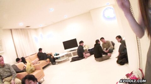 Japanese Satomi Suzuki Sucks Cock For A Group Of Men Uncensored