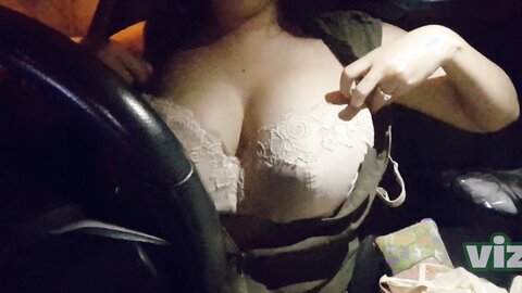 Masturbation In Public Car With Beautiful Big Boobs Girl  Perfect Body