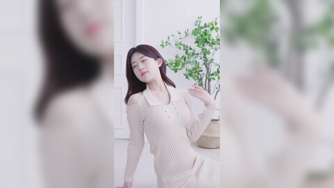 039 세로룩북 초근접 Ai 실사 룩북???? 딱 달라붙는 원피스 벗는 언더웨어 룩북 직캠 레전드 underwear Lookbook 모델 양서윤 룩북