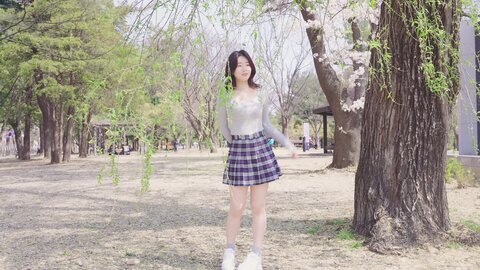 042 고화질 VLOG Ai 룩북 실사 몸매 첫사랑이 생각나는 여친룩???? 벚꽃놀이룩 미니스커트 룩북 직캠 mini skirt Lookbook 모델 양서윤룩북