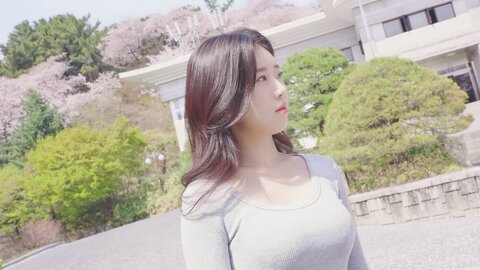 042 고화질 VLOG Ai 룩북 실사 몸매 첫사랑이 생각나는 여친룩???? 벚꽃놀이룩 미니스커트 룩북 직캠 mini skirt Lookbook 모델 양서윤룩북
