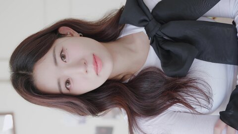060 세로룩북 눈앞에서 갈아입는 룩북 ???? 여친룩 데이트룩 속옷 룩북 란제리 직캠 레전드 몸매 shirts underwear Lookbook 양서윤 대학생 여대생 룩북