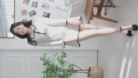 064 세로룩북 눈앞에서 갈아입는 룩북 ???? 스타킹 하이라이트 속옷 룩북 란제리 직캠 레전드 몸매 shirts underwear Lookbook 양서윤 대학생 여대생 룩북