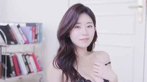 065 고화질 낮져밤이 여친룩 모델 서윤 몸매가 드러나는 언더웨어 룩북 직캠. 후방주의 룩북 underwear Lookbook