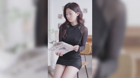 069 세로룩북 눈앞에서 갈아입는 룩북 ???? 시스루 원피스 속옷 룩북 란제리 직캠 레전드 몸매 shirts underwear Lookbook 양서윤 대학생 여대생 룩북