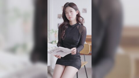 069 세로룩북 눈앞에서 갈아입는 룩북 ???? 시스루 원피스 속옷 룩북 란제리 직캠 레전드 몸매 shirts underwear Lookbook 양서윤 대학생 여대생 룩북