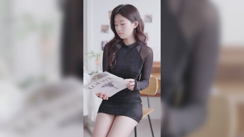 069 세로룩북 눈앞에서 갈아입는 룩북 ???? 시스루 원피스 속옷 룩북 란제리 직캠 레전드 몸매 shirts underwear Lookbook 양서윤 대학생 여대생 룩북