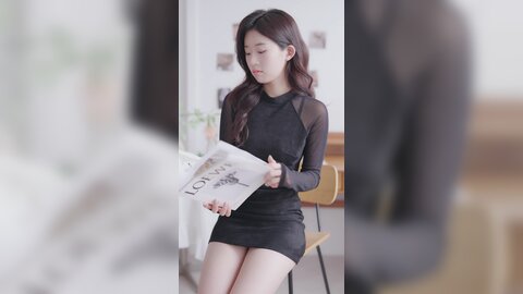 069 세로룩북 눈앞에서 갈아입는 룩북 ???? 시스루 원피스 속옷 룩북 란제리 직캠 레전드 몸매 shirts underwear Lookbook 양서윤 대학생 여대생 룩북