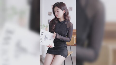 069 세로룩북 눈앞에서 갈아입는 룩북 ???? 시스루 원피스 속옷 룩북 란제리 직캠 레전드 몸매 shirts underwear Lookbook 양서윤 대학생 여대생 룩북